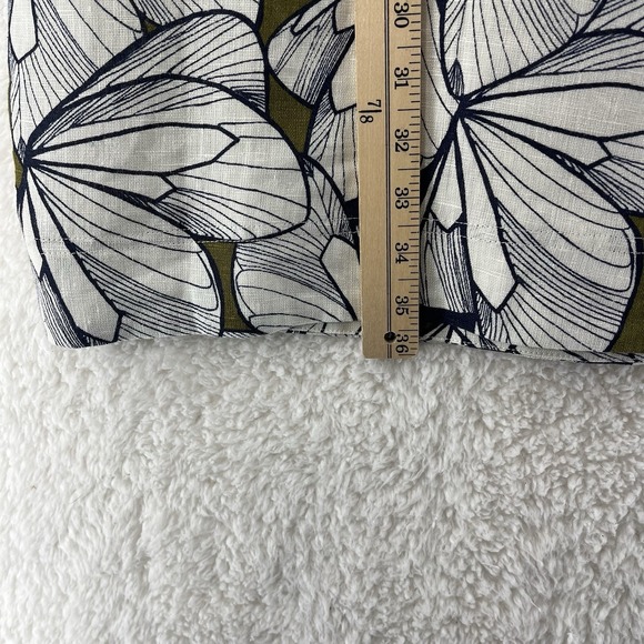 Banana Republic Shift Dress Women's Size XL Linen Tropical Resortwear Short NWT - Picture 3 of 9